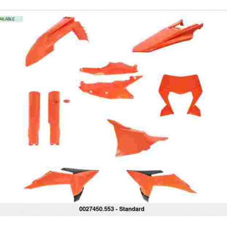 Полный комплект пластика Acerbis для мотоциклов KTM EXC 300 2026-27/EXC-F 250-500 2026-27/ XC-W 125-300 2026-27/XCF-W 450 2026-27