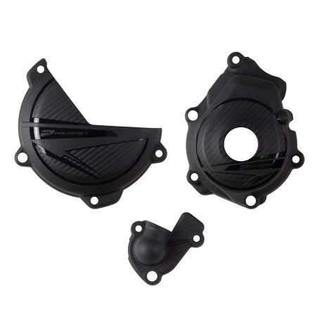 Защита крышки сцепления + зажигания + помпы POLISPORT KTM SX-F/XC-F Husqvarna FC/FX 250/350