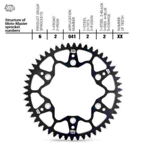 Звезда задняя MMT 7075 Alu KTM SX65 2025-2026 ,HVA TC65 2025-26,GASGAS MC 65 2025-2026