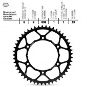 Звезда задняя сталь MMT KTM SX85, HUSQVARNA TC85   428