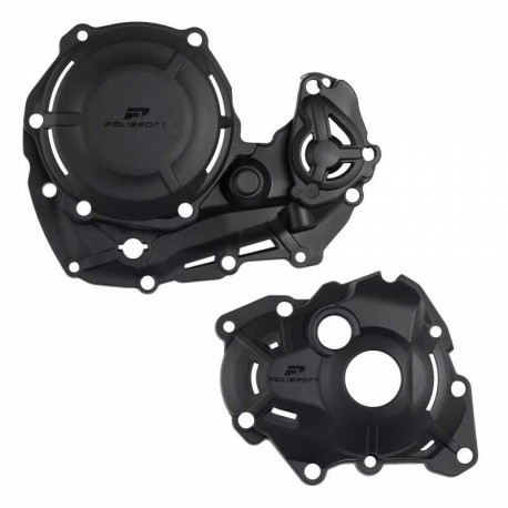 Защита крышки сцепления + зажигания + помпы Yamaha YZ450F (23-26) WR450F (24-26)