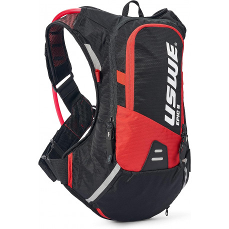 Рюкзак-гидропак USWE NEW MTB HYDRO 8L Hydration Pack (3L) 2024, Black/Red