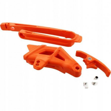 Комплект слайдеров маятника Polisport kit chain guide+chain slider+chain sliding piece EXC/EXCF 17-23 orange ktm