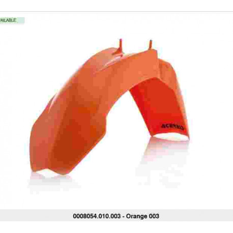 Переднее крыло ACERBIS для мотоцикла  KTM EXC 125-300 2003-07/EXC-F 250-350 2004-07/EXC-F 400-525 2003-07/MXC 200 US 2003/ MXC 300-525  US 2003-05/SX 125-250 2003-06/ SX 200 2003-04/SX-F 250 2006/SX-F 450 2004-06/ SX-F 525 2003-06