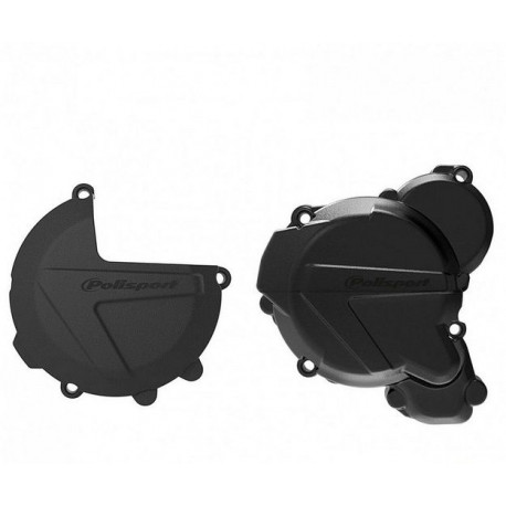 Комплект защита крышки сцепления + зажигания + помпы под мотоциклы KTM EXC, XCW, HQV TE250, 300 2017-22